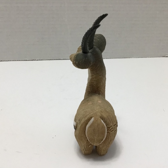 Artesania Rinconada GAZELLE 4.75" Clay Figurine SIGNED - Picture 4 of 7